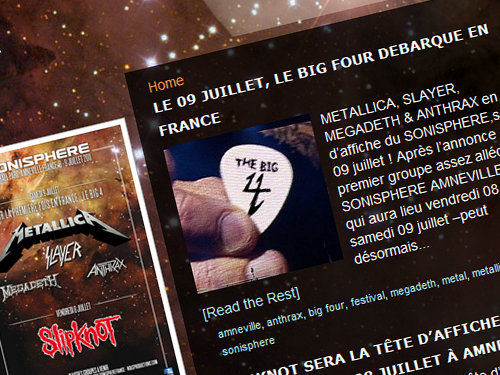 Thrash Big Four auch beim Sonisphere Frankreich