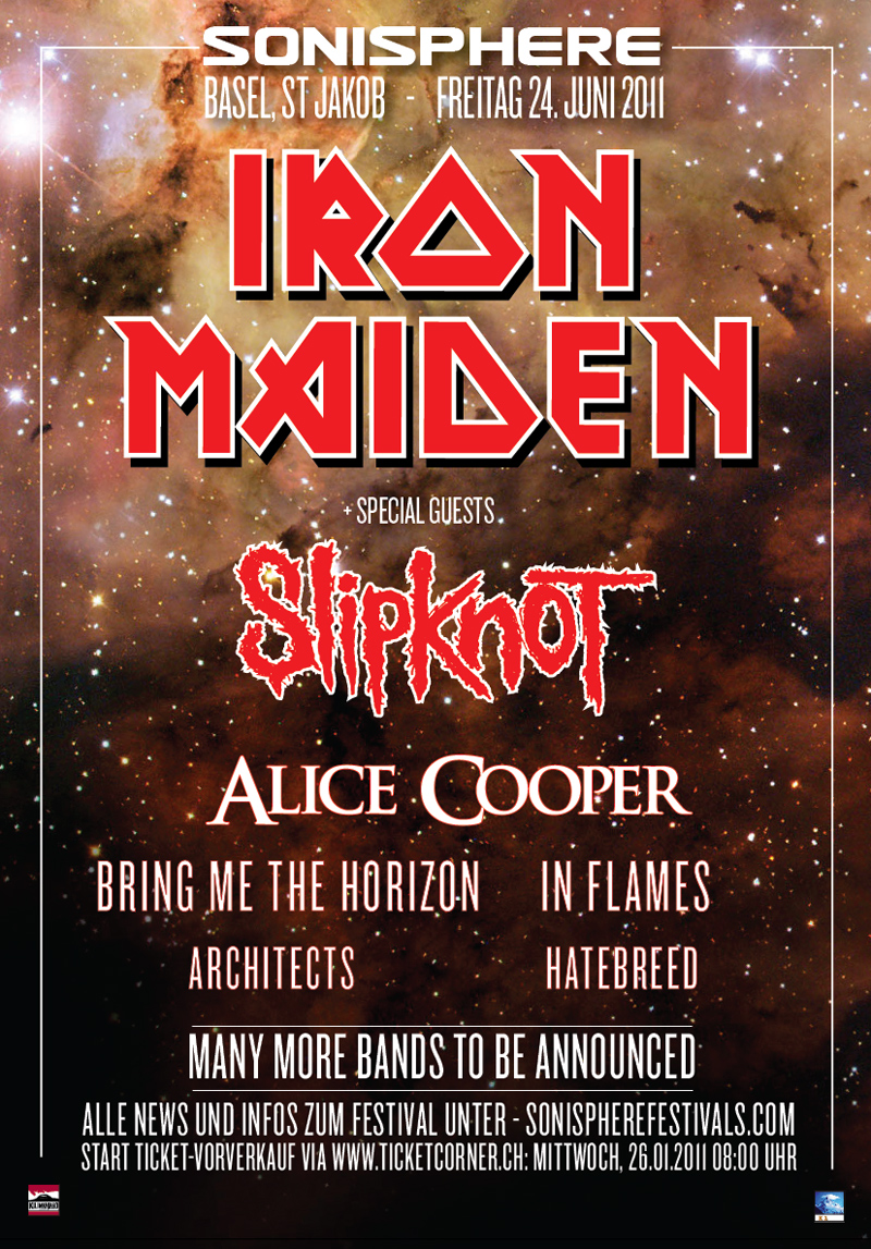 Iron Maiden headlinen Sonisphere Schweiz