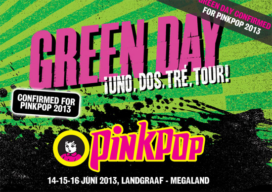 Pinkpop: Green Day kommen als Abschlussact