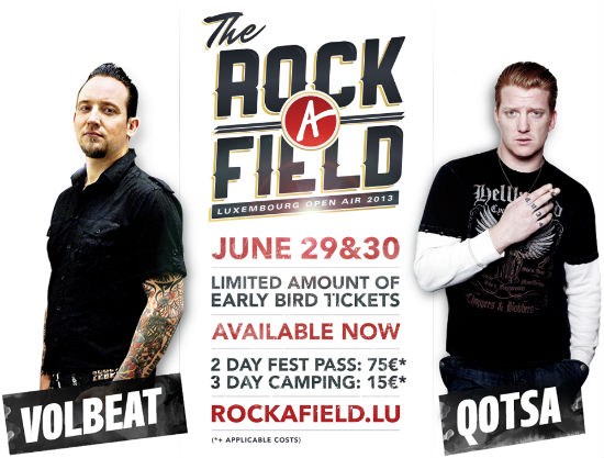 Rock-A-Field eröffnet mit Volbeat und Queens Of The Stone Age