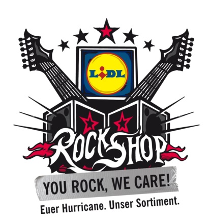 LIDL Rockshop auf dem Hurricane 2014 ; Quelle: hurricane.de