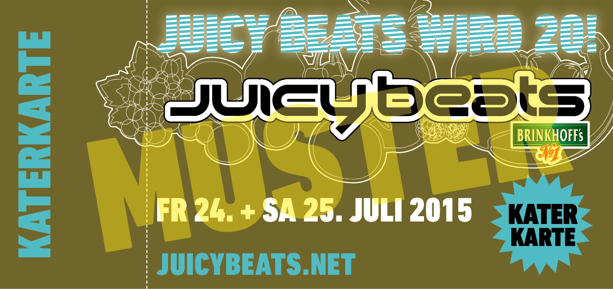 Juicy Beats Katerkarten 2014, Bild: Festival