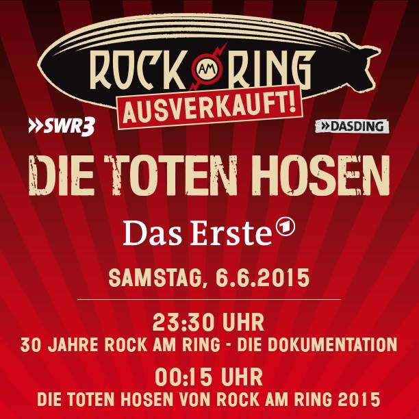 Zum 30. Geburtstag findet Rock am Ring 2015 ins ARD Hauptprogramm, Bildquelle: ARD, MLK