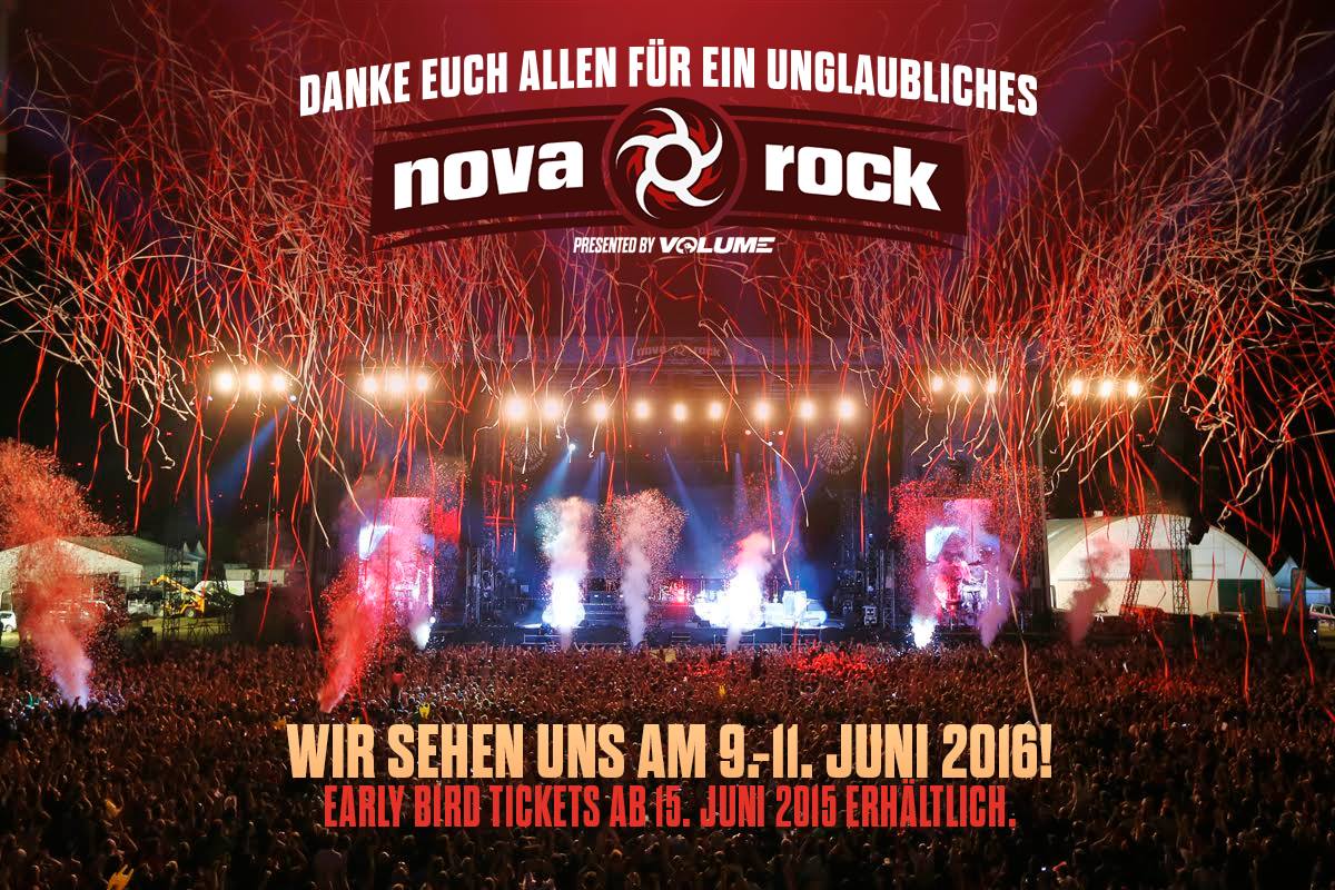 Tickets fürs Nova Rock 2016 gibts derzeit für schlappe 109 Euro, Bildquelle: Festival