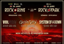 Rock am Ring / Rock im Park: Headliner kommen einfach 2021 Rock im Park Headliner 2021 sind die von 2020: Green Day, Volbeat und System Of A Down
