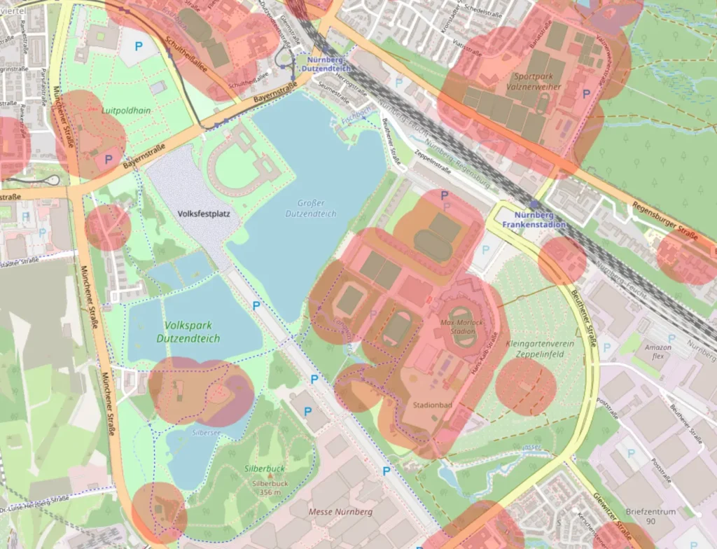 Mit freudnlicher genehmigung von bubatzkarte.de mit Daten von Openstreetmap