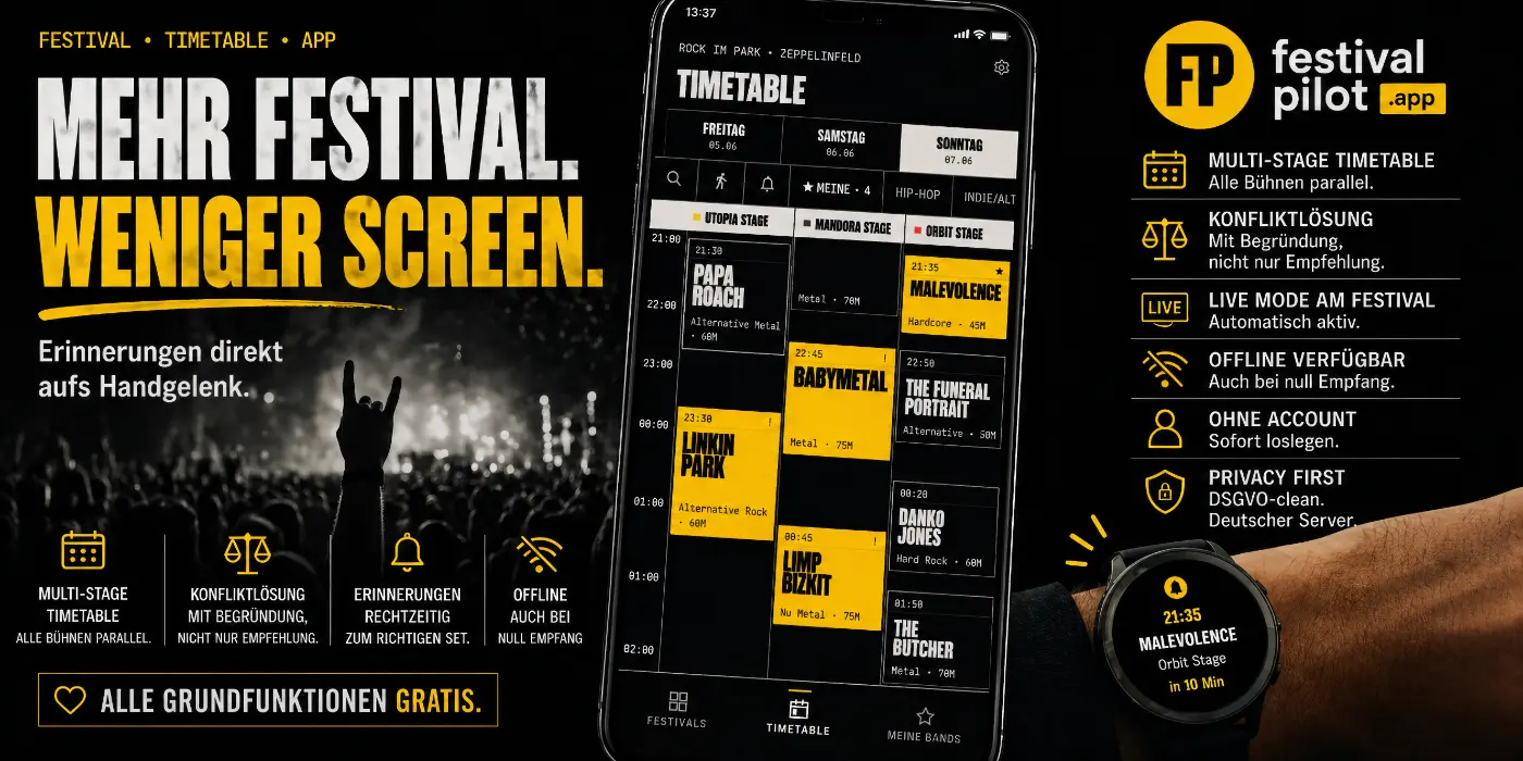 Festivalpilot App Werbung