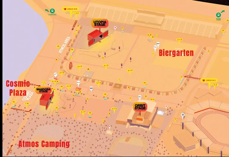 Rock im Park Infield Map 2026, Quelle: Festival