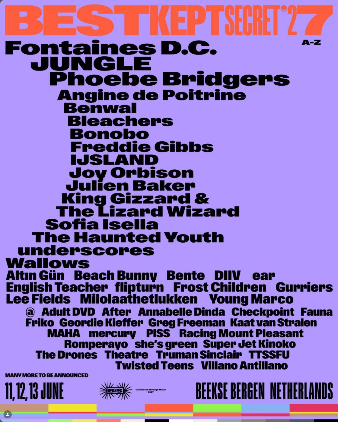 Best Kept Secret - Lineup vom 22.10.2026, Bildquelle: Festival